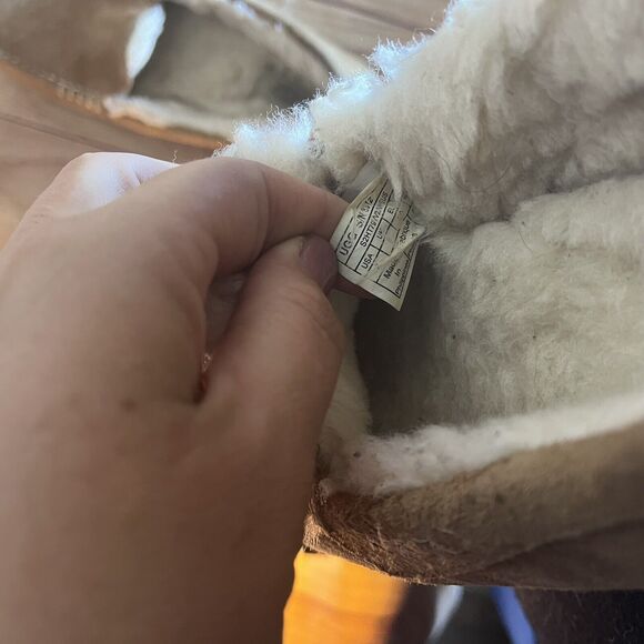 UGG slippers shoes Womens 8 beige Ansley chestnut moccasin house shoe comfort - Picture 12 of 12